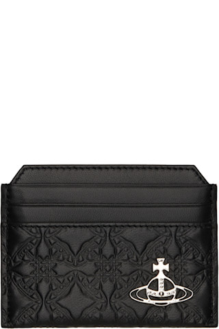 【送料&関税込】Vivienne Westwood Slim Card Holder Black Slim Card Holder by Vivienne Westwood on Sale