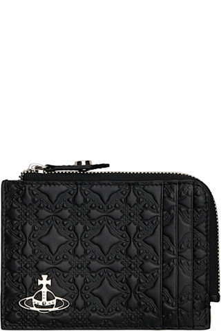 Black Zip Card Holder by Vivienne Westwood on Sale