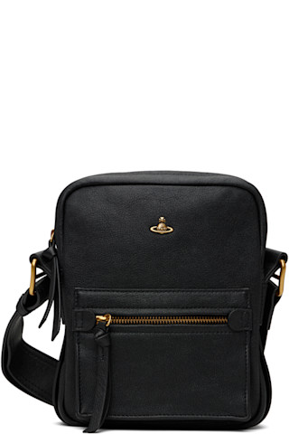Vivienne Westwood スモール ブラック クロスボディ サッチェル Vivienne Westwoodのブラック スモール Jackson クロスボディ