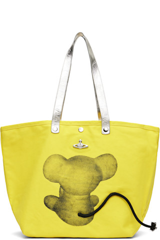 Vivienne Westwood: Yellow Mouse Printed Canvas Utility