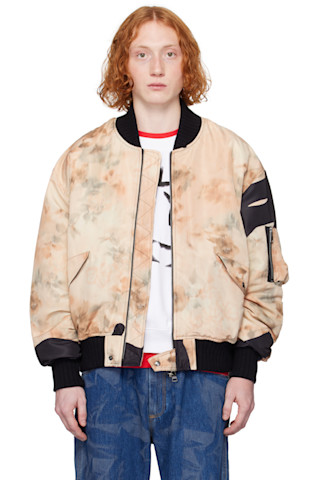 【Vivienne Westwood】 BERNARD ボンバージャケット Beige Bernardo Bomber Jacket by Vivienne Westwood on Sale