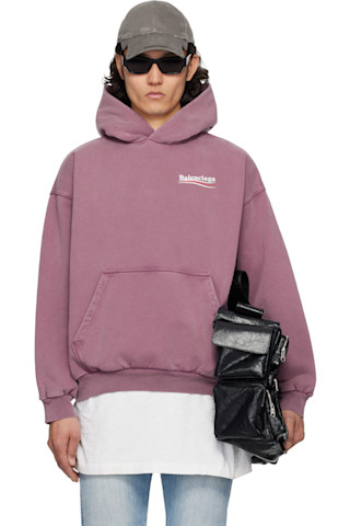 【関税込み】Balenciaga パープル Political Campaign フーディ 251342M202004_1.jpg