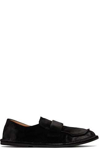 【関税込み】Marsell ブラック Filo スリッポン Black Filo Loafers by Marsèll on Sale