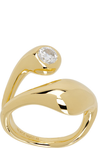 Maria Black: Gold Mermaid Ring | SSENSE Maria Black: Gold Mermaid Ring | SSENSE