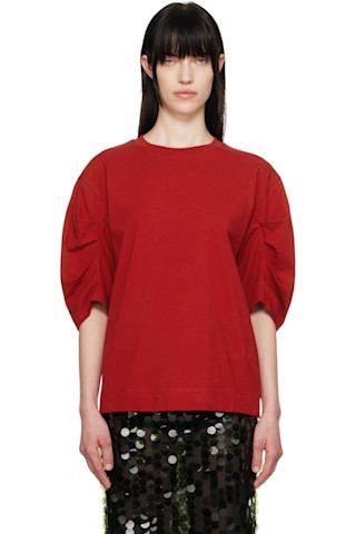 トップス Dries Van Noten Pleated Fan Shirt Dries Van Noten Casia Button-Front Shirt with Pleated Fan