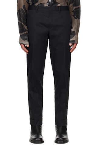 Dries Van Notenのブラック ロールアップ トラウザーズがセール中