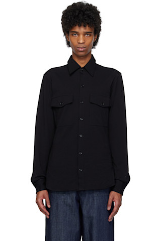 Dries Van Notenのブラック ジャージ シャツがセール中