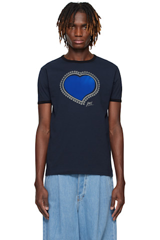 Dries Van Notenのネイビー Archive Print Tシャツがセール中