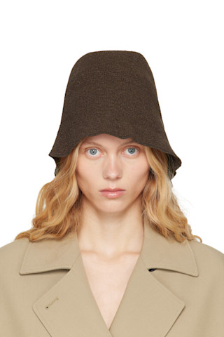 【国内発送】THE ROW ハット Jashi linen-blend bucket hat 251359F014004_1.jpg