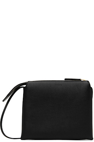 The Row: Black Nu Mini Twin Bag | SSENSE The Row: Black Nu Mini Twin Bag | SSENSE