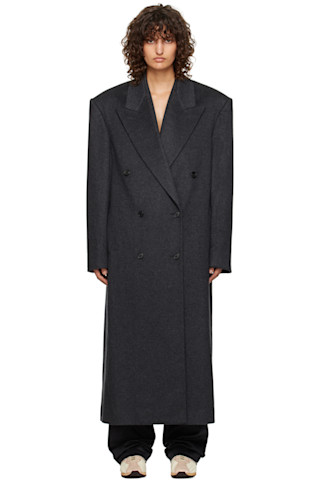【関税込み】the row HARISI' COAT The Row: Gray Harisi Coat | SSENSE