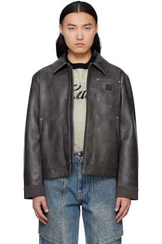 ANDERSSON BELLレザージャケット 新品未使用ANDERSSON BELL アンダースンベル ニット レザー
