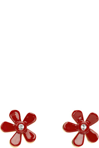 【関税込み】Marni レッド&ゴールド Flower Pop ピアス Marniのレッド&ゴールド Flower Pop ピアスがセール中