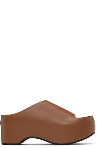 【関税込み】Marni ブラウン プラットフォーム ヒールサンダル Marniのブラウン プラットフォーム ヒールサンダルがセール中