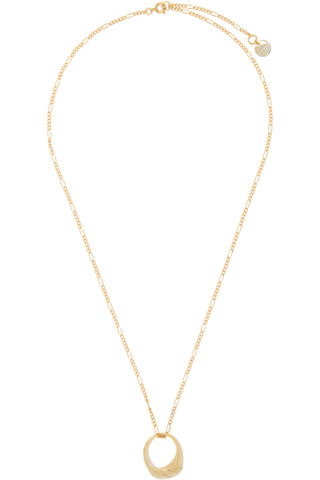 Gold Ring Pendant Necklace by Marni on Sale