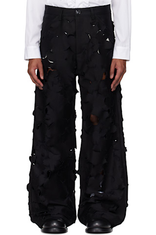 ハイセンスな【MARNI】コットン カーゴパンツ ブラック 24AW新作 Marniのブラック カットアウト コットン カーゴパンツがセール中