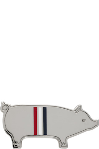 【関税込み】Thom Browne シルバー Pig タイバー Silver Pig Tie Bar by Thom Browne on Sale