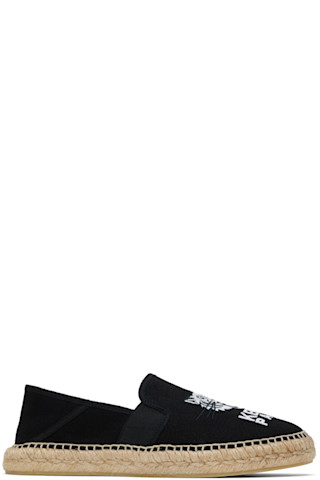 【関税込み】Kenzo タン Kenzo Paris Elastic エスパドリーユ Kenzo: ブラック Kenzo Paris Elastic エスパドリーユ | SSENSE 日本