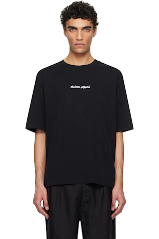 Maison Kitsuné Black Cotton T-Shirt