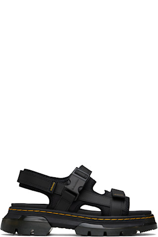 サンダル Dr. Martens Forster Poly Webbing Sandals Black Dr. Martens Forster Poly Webbing Sandals Black (Dr.Martens