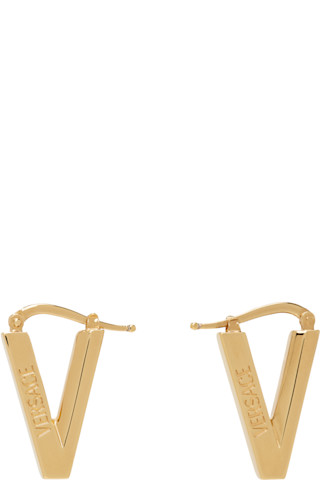 【関税込み】Versace ゴールド V2025 Chain ピアス Versaceのゴールド V2025 Chain ピアスがセール中