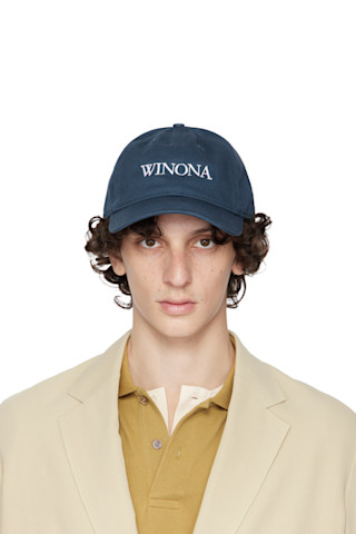 IDEA キャップ ネイビー IDEA ネイビー 'WINONA' キャップ | SSENSE 日本