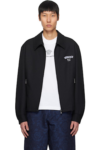 極美品 VERSACE 24AW メデューサ ウール トラッカー ジャケット 251404M180000_1.jpg