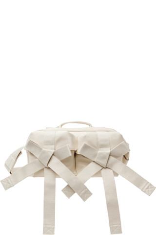 【Simone Rocha】ミニビーズクロスボディバッグ Simone Rochaのオフホワイト Classic Bow ビーズ クロスボディ
