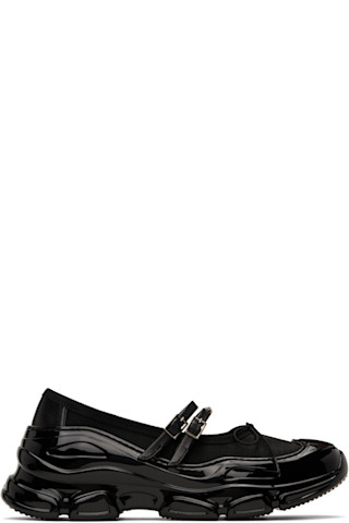 【Simone Rocha】ブラック Tracker メッシュ バレエスニーカー Simone Rochaのブラック Tracker メッシュ バレエスニーカーが