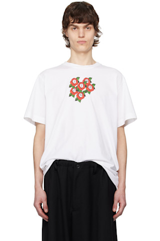 【関税込み】Simone Rocha グレー Pressed Rose Tシャツ 251405M213004_1.jpg