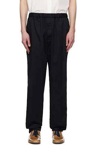 Black UP1E4502-1 Trousers by UNDERCOVER on Sale