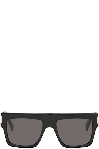 Black SL 628 Sunglasses by Saint Laurent on Sale