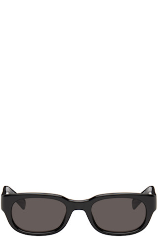 Saint Laurent: Black SL 642 Sunglasses | SSENSE Saint Laurent: Black SL 642 Sunglasses | SSENSE