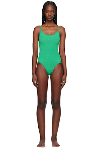 Hunza G PAMELASWIMLILAC 関税送料込 Green Pamela Swimsuit by Hunza G on Sale