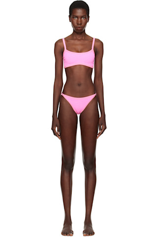 【関税込み】Hunza G ピンク Tyler Tonal ビキニ Pink Tyler Tonal Bikini by Hunza G on Sale