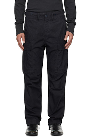 RRL: Black Surplus Poplin Cargo Pant | SSENSE RRL: Black Surplus Poplin Cargo Pant | SSENSE