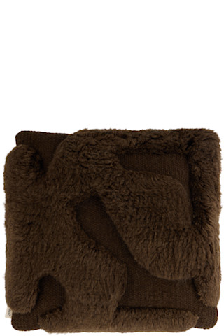 MUSH STUDIOS ブラック＆オフホワイト The Wooly クッション