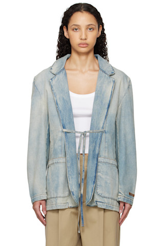 【関税込み】MSGM ブルー フェード デニムジャケット MSGMのブルー フェード デニムジャケットがセール中