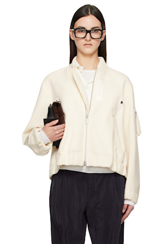 ◆関税込◆*sacai*オフホワイト ポリエステル中綿入りジャケット 251445F058005_1.jpg