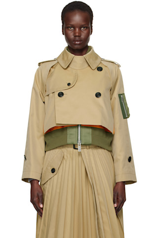 新品本物sacai Cotton Gabardine Mix ブルゾン 国内より1WEEK【sacai】Cotton Gabardine x Nylon Twill Blouson