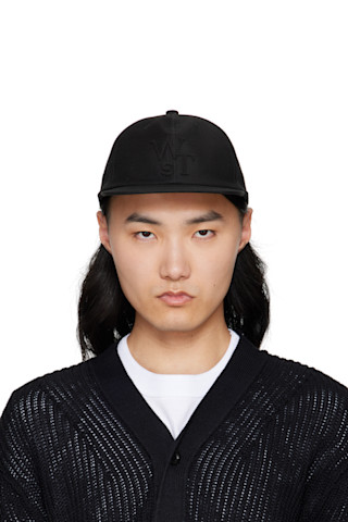 sacai: Black WTAPS Edition Cotton Back Satin Cap | SSENSE sacai: Black WTAPS Edition Cotton Back Satin Cap | SSENSE