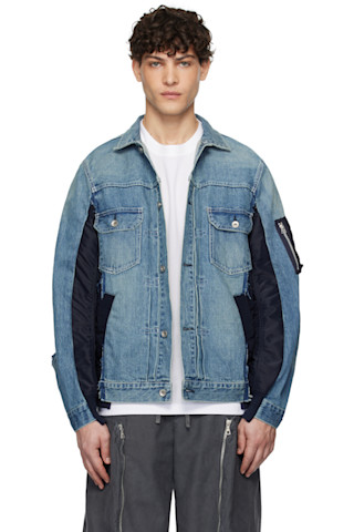関税送料込★sacai デニム×ナイロンツイルジャケット 251445M177000_1.jpg