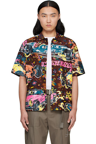 ジャケット・アウター sacai Car Race Tropical Print Blouson Multicolor Car Race Tropical Print Bomber Jacket by sacai on