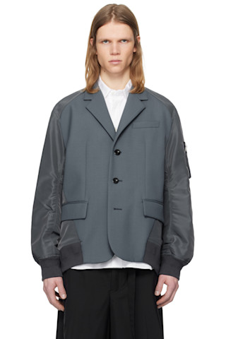 24ss sacai Stripe Suiting Jacket ダブルブレスト 24ss sacai Stripe Suiting Jacket ダブルブレスト