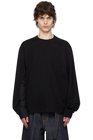 送料関税込♦sacaiサカイ 切替コットンジャージ長袖Tシャツ 251445M213021_1.jpg