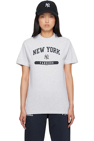 Gray '47 Edition Yankees League T-shirt by Sporty & Rich on Sale Gray '47 Edition Yankees League T-shirt by Sporty & Rich on Sale