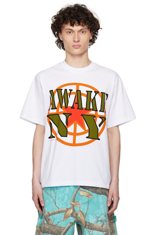 【関税込み】Awake NY ホワイト Stomper グラフィックTシャツ 251469M213022_1.jpg