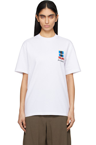 【関税込み】JW Anderson ピンク Window Embroidered Tシャツ 251477F110000_1.jpg