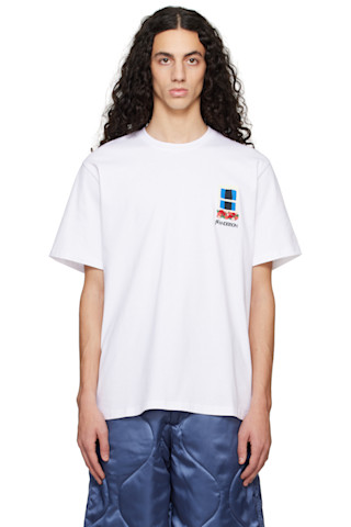 【国内即発送】JW ANDERSON アンカー刺繍Tシャツ ホワイト JW Andersonのホワイト Window 刺繍 Tシャツがセール中