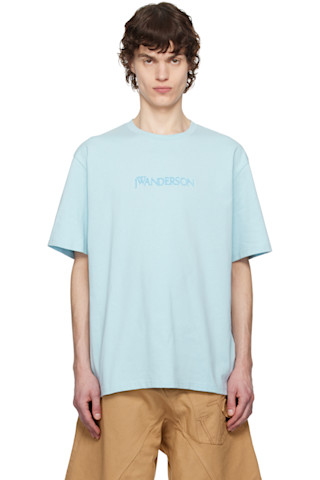 【送料&関税込】J.W. Anderson Light Blue Crewneck T-shirt Wi 251477M213014_1.jpg